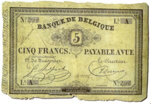 billet de banque belge