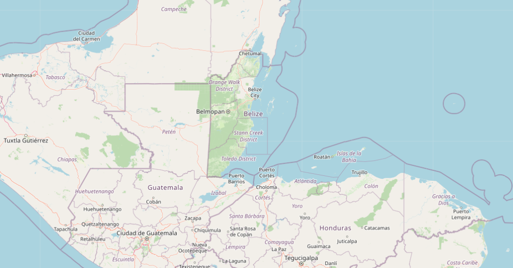 Carte de Bélize