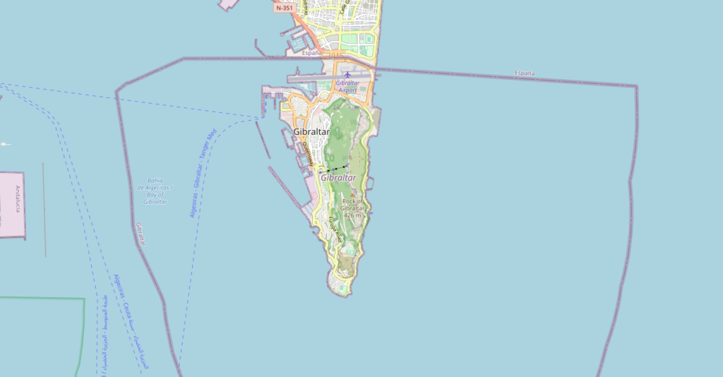 Carte de Gibraltar