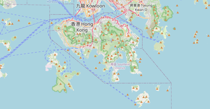 Carte de Hong Kong