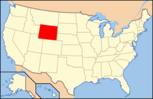 Carte du Wyoming