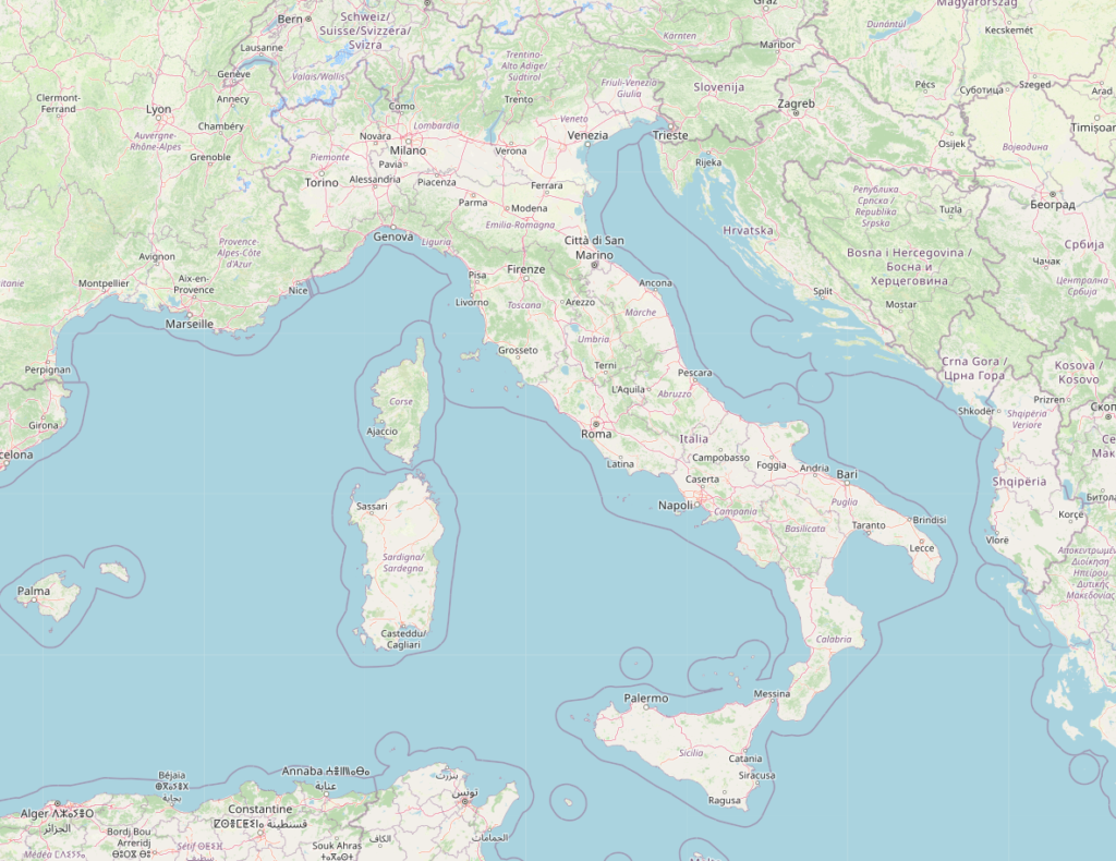 Carte de l'Italie